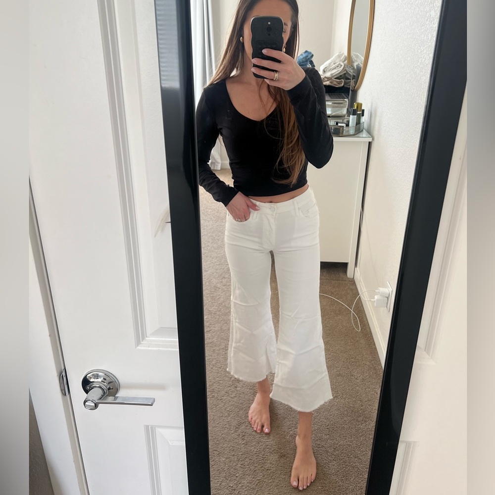 MOTHER The Roller Crop Fray in Stayin’ Alive